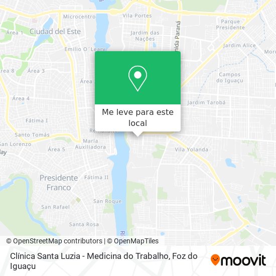 Clínica Santa Luzia - Medicina do Trabalho mapa