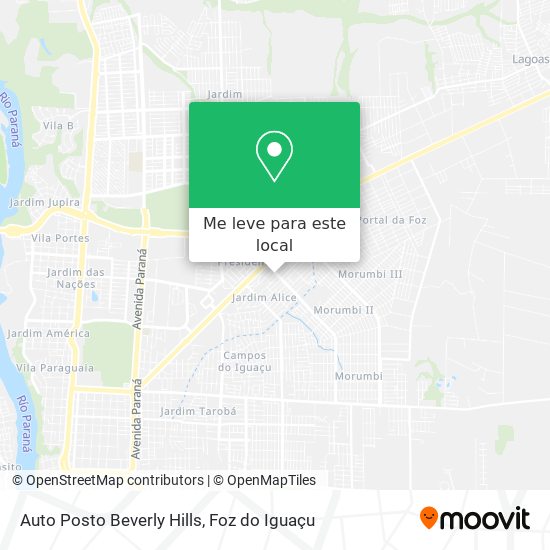 Auto Posto Beverly Hills mapa