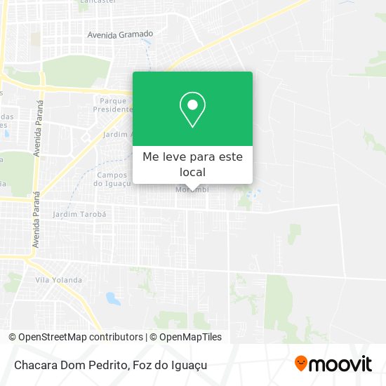 Chacara Dom Pedrito mapa