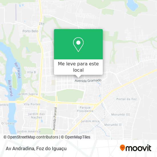 Av Andradina mapa