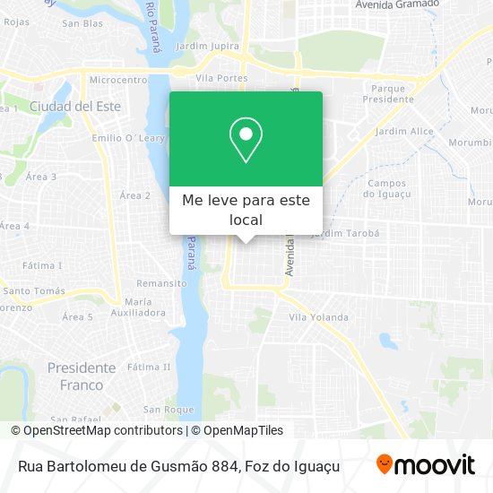 Rua Bartolomeu de Gusmão 884 mapa