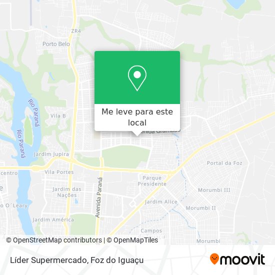 Líder Supermercado mapa