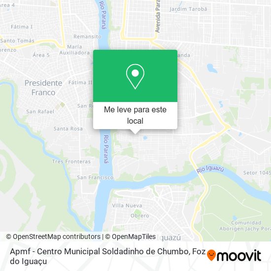 Apmf - Centro Municipal Soldadinho de Chumbo mapa