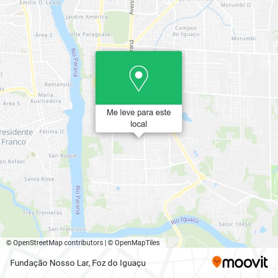 Fundação Nosso Lar mapa