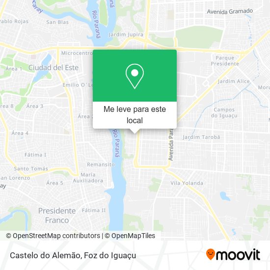 Castelo do Alemão mapa