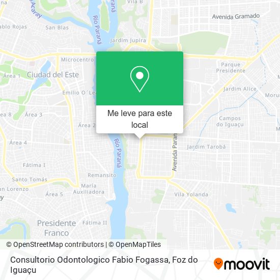 Consultorio Odontologico Fabio Fogassa mapa