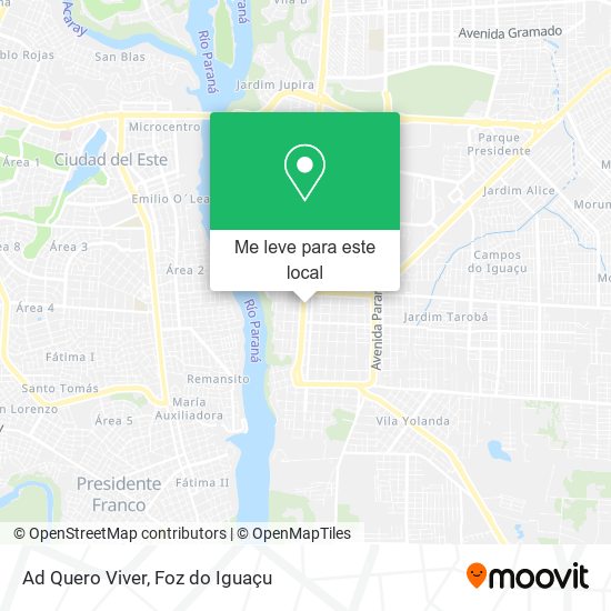 Ad Quero Viver mapa