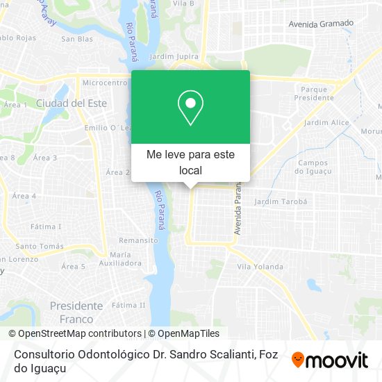 Consultorio Odontológico Dr. Sandro Scalianti mapa