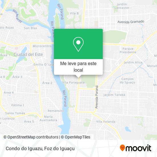 Condo do Iguazu mapa