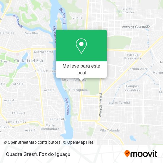 Quadra Gresfi mapa