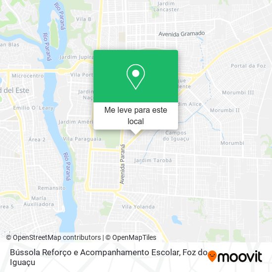 Bússola Reforço e Acompanhamento Escolar mapa