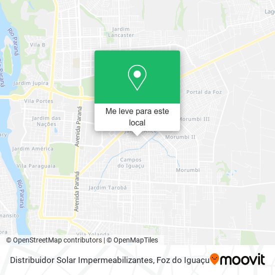 Distribuidor Solar Impermeabilizantes mapa