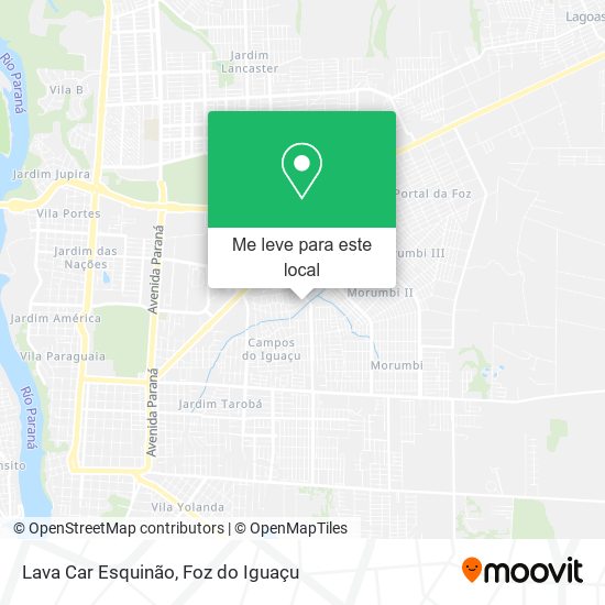 Lava Car Esquinão mapa