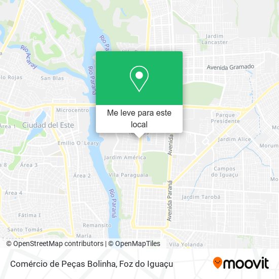 Comércio de Peças Bolinha mapa
