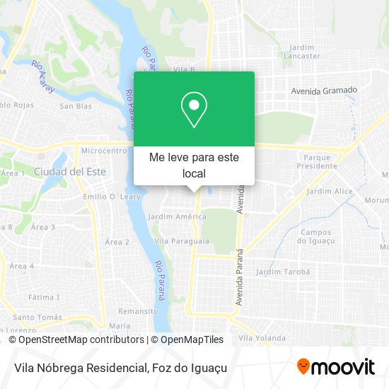 Vila Nóbrega Residencial mapa