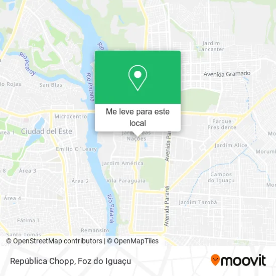 República Chopp mapa