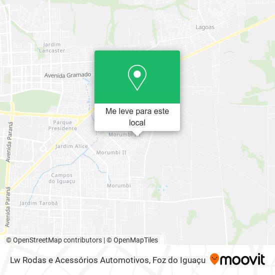 Lw Rodas e Acessórios Automotivos mapa