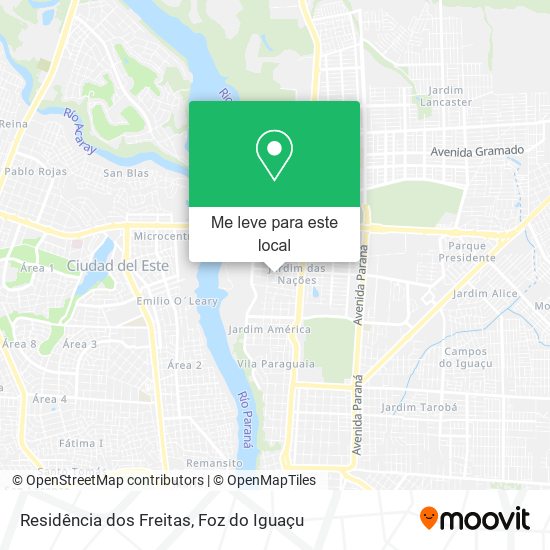 Residência dos Freitas mapa