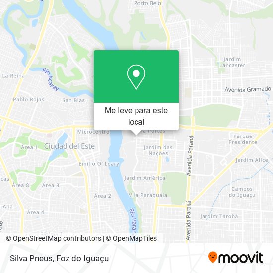 Silva Pneus mapa
