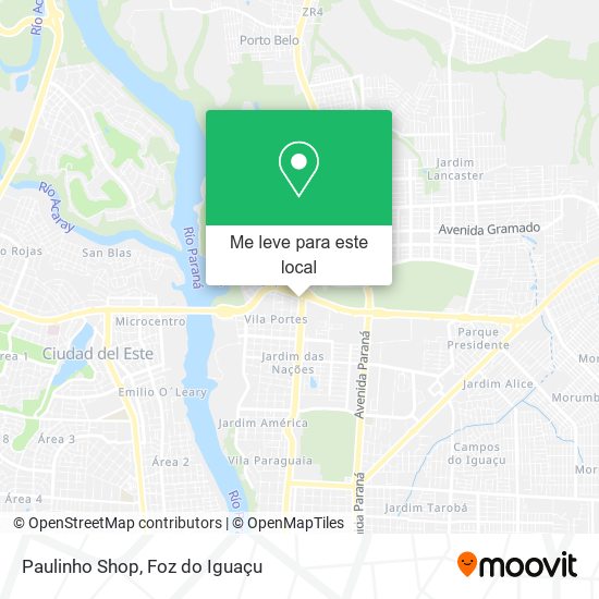Paulinho Shop mapa