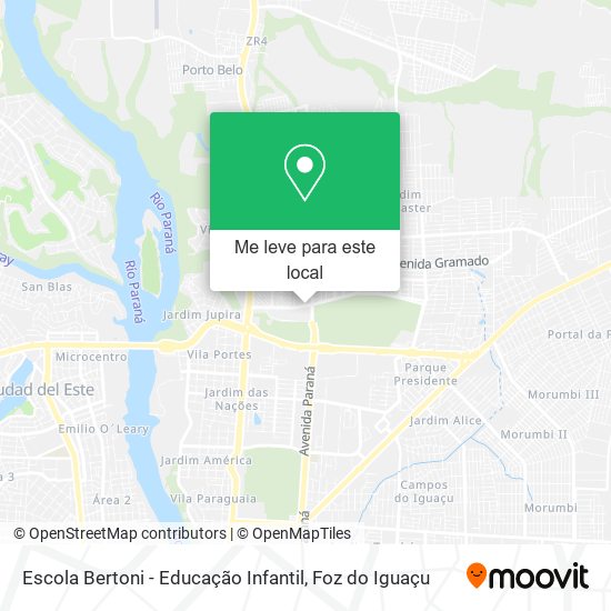 Escola Bertoni - Educação Infantil mapa