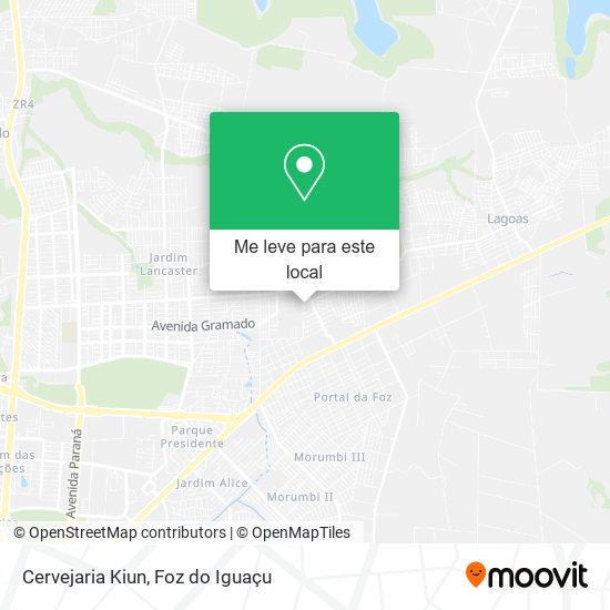 Cervejaria Kiun mapa