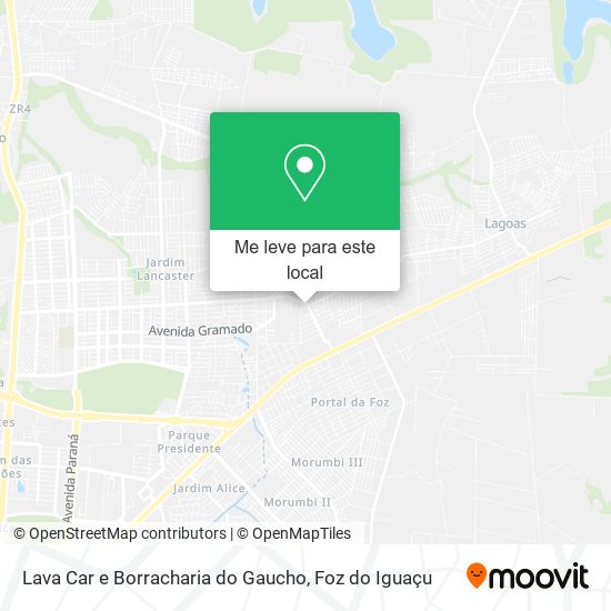 Lava Car e Borracharia do Gaucho mapa