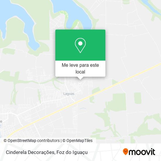 Cinderela Decorações mapa