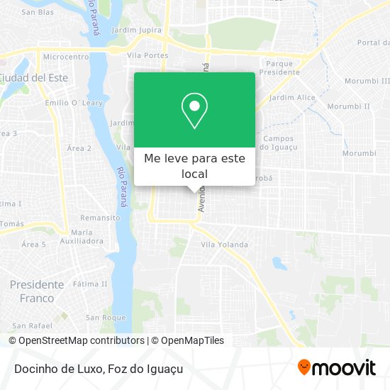 Docinho de Luxo mapa