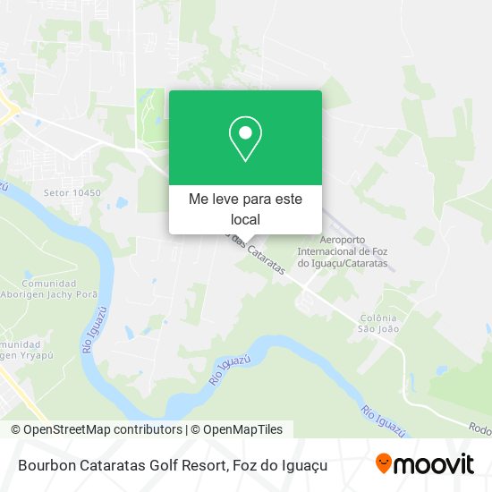 Bourbon Cataratas Golf Resort mapa