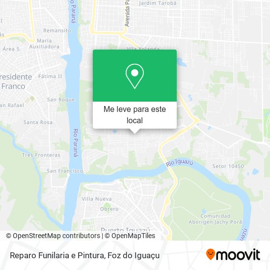 Reparo Funilaria e Pintura mapa