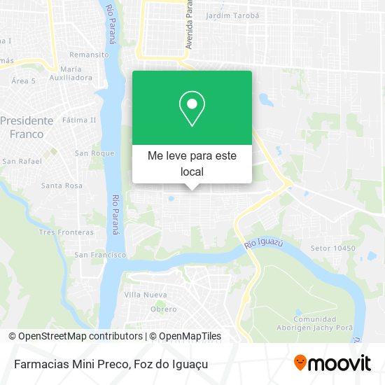 Farmacias Mini Preco mapa