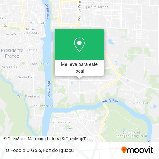O Foco e O Gole mapa
