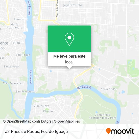J3 Pneus e Rodas mapa