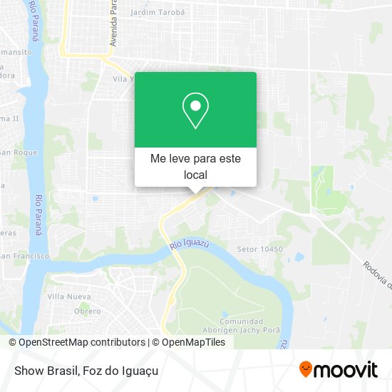 Show Brasil mapa
