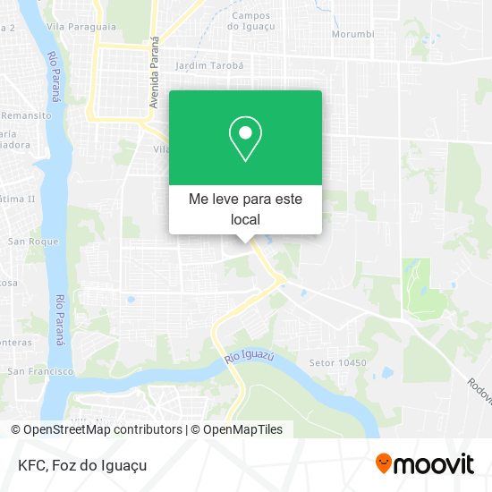 KFC mapa