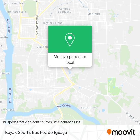 Kayak Sports Bar mapa