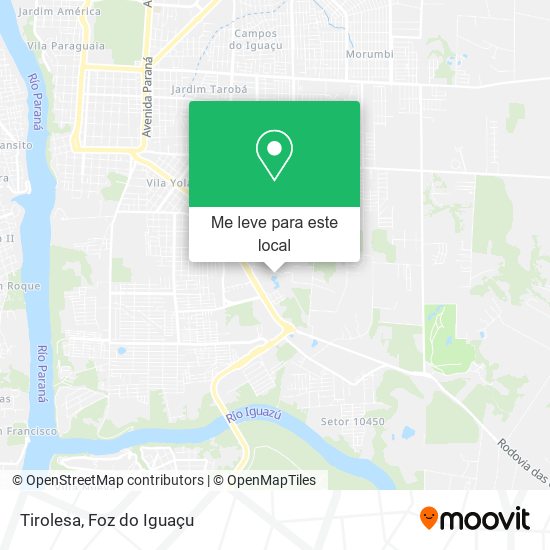 Tirolesa mapa