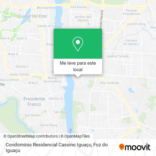 Condomínio Residencial Cassino Iguaçu mapa
