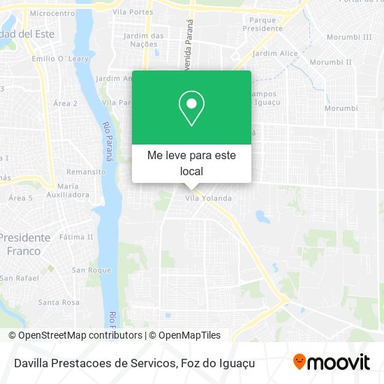 Davilla Prestacoes de Servicos mapa