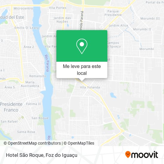 Hotel São Roque mapa