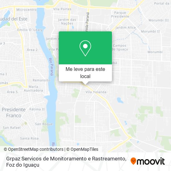 Grpaz Servicos de Monitoramento e Rastreamento mapa