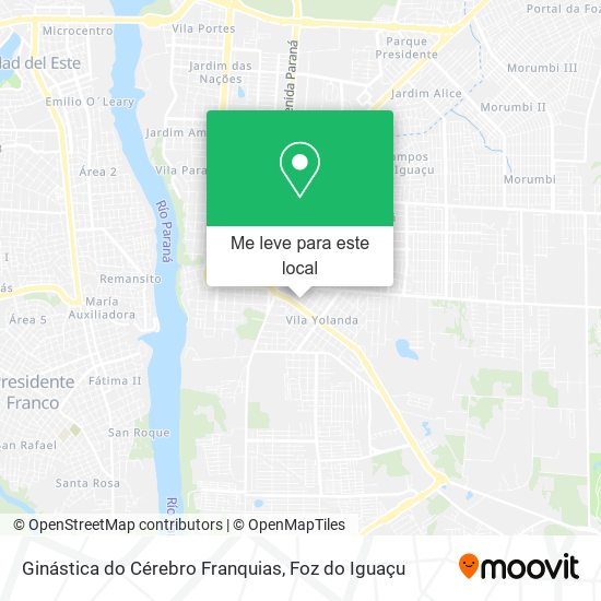 Ginástica do Cérebro Franquias mapa