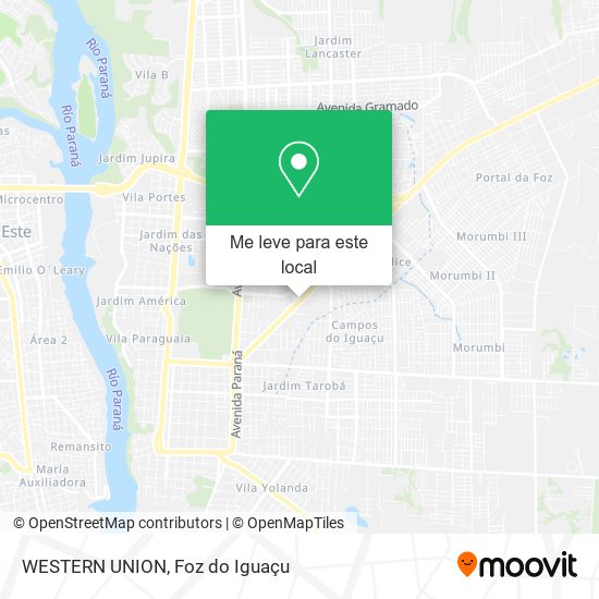WESTERN UNION mapa