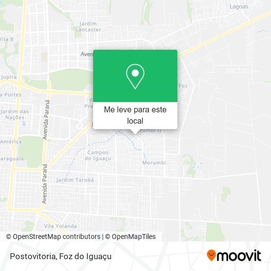 Postovitoria mapa