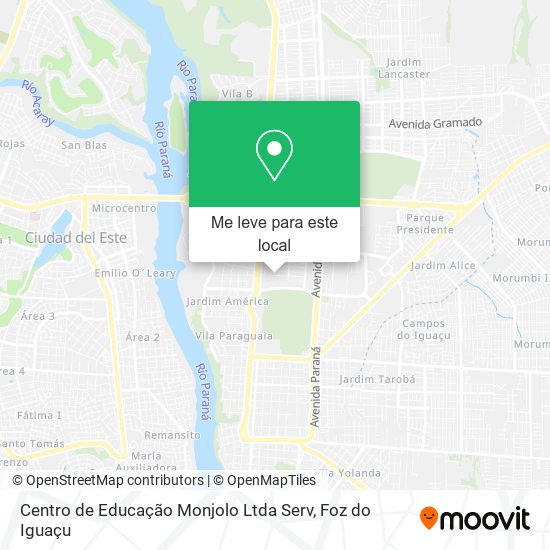 Centro de Educação Monjolo Ltda Serv mapa