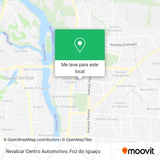 Revalcar Centro Automotivo mapa
