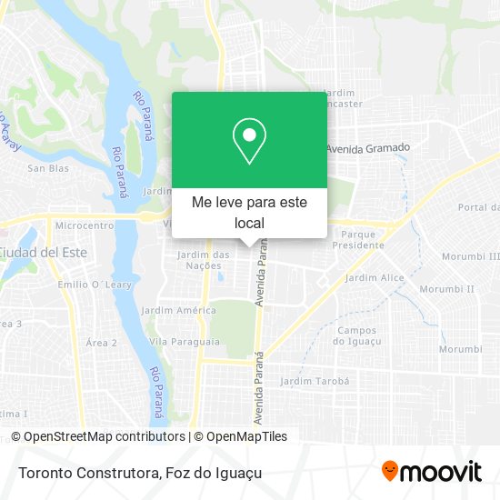 Toronto Construtora mapa