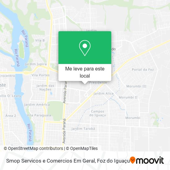 Smop Servicos e Comercios Em Geral mapa