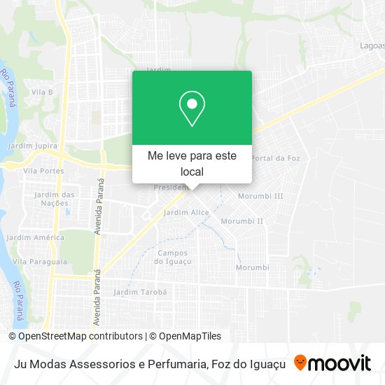Ju Modas Assessorios e Perfumaria mapa